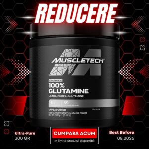MuscleTech Platinum Glutamine – 300g – Unflavoured