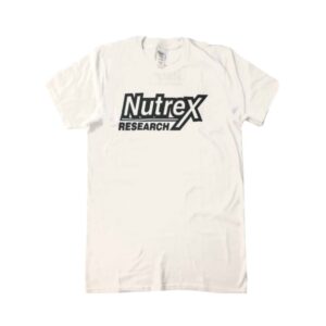 Nutrex White Gildan Ring T-Shirt – Black Logo