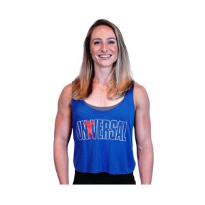 Universal Nutrition Logo Blue Crop Top