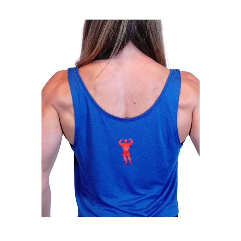 Universal Nutrition Logo Blue Crop Top - Image 2