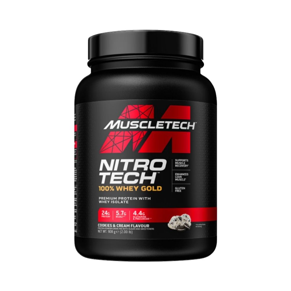 MuscleTech Nitro Tech 100% Whey Gold - 1kg - Cookies and Cream