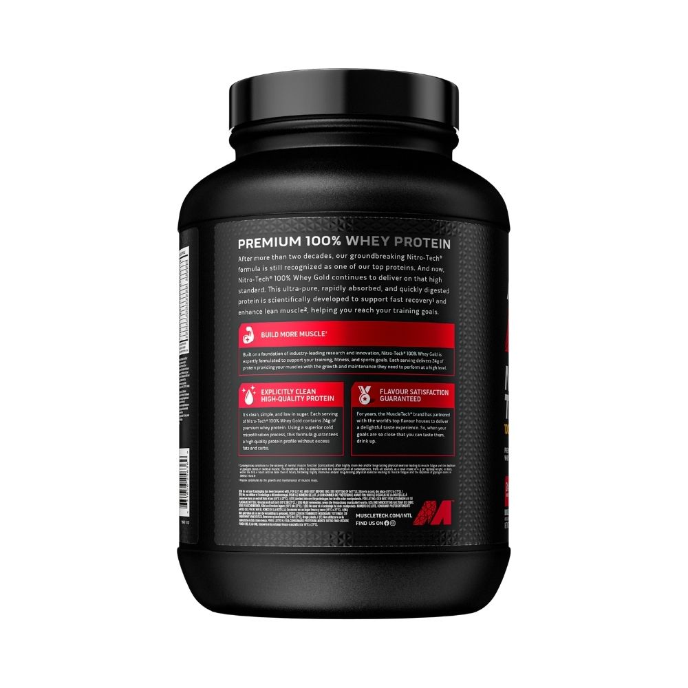 MuscleTech Nitro Tech 100% Whey Gold - 2,27kg - back 2