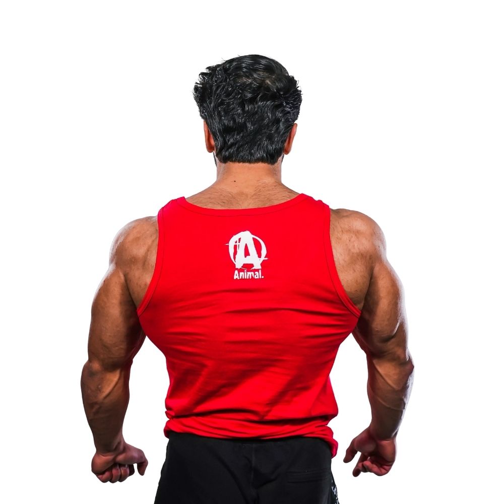Universal Nutrition Animal Red Tank Top - Image 3