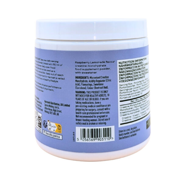 Bloom Creatine Monohydrate - 50 servings 203g - Raspberry Lemon - i ...